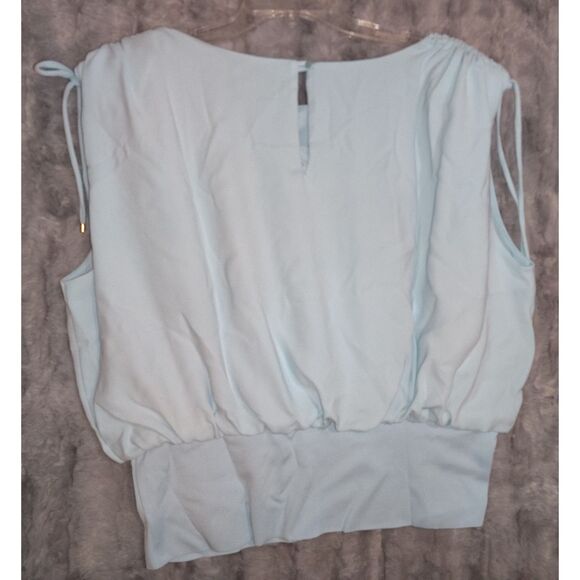 NWT Trina Turk Stillness Top Size XXL Sky Blouson Spring Plus Size 2204119SB1 - Picture 2 of 5